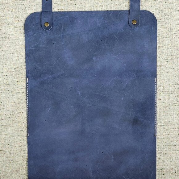 Genuine Leather Tissue Box Handmade Blue Leather Box for Tissue New - Picture 14 of 14